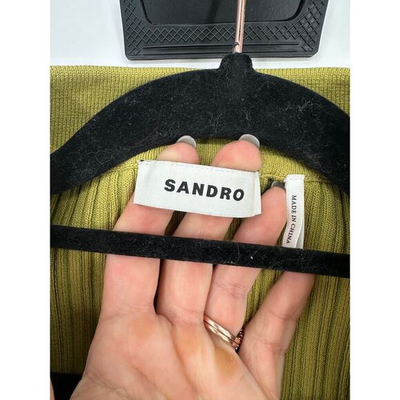 Sandro Axel Rib-Knit Cardigan - Picture 4 of 6